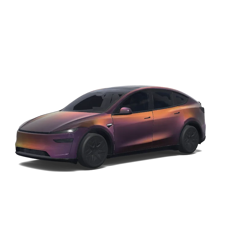 Tesla Model Y L 2025+ — Custom design wrap preview