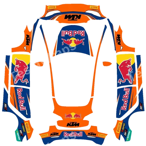 Tesla Model 3 2017-2023 — PNG-Wrap-Textur: ktm redbull