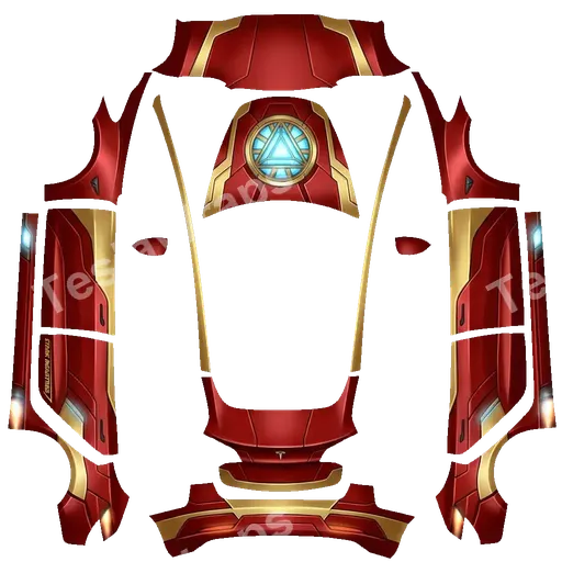 Tesla Model 3 2017-2023 — PNG-Wrap-Textur: Ironman