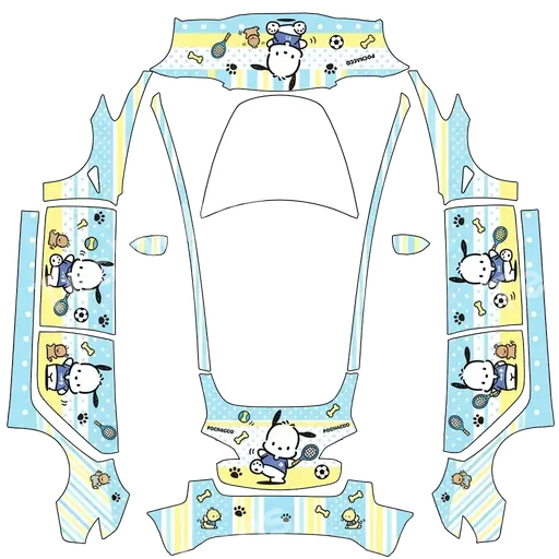 Tesla Model 3 2017-2023 — Pochacco PNG 涂装贴图