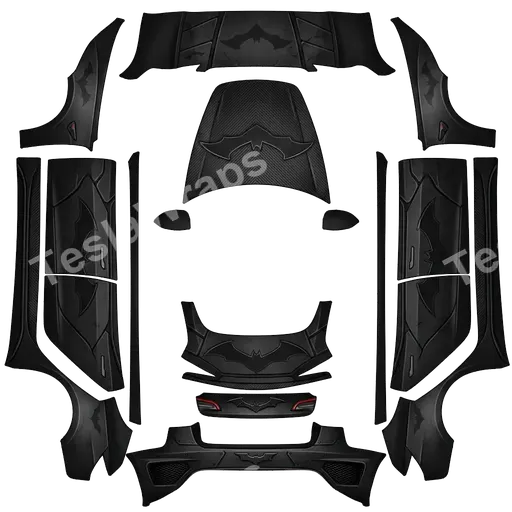 Tesla Model 3 (2024+) Standard & Premium — batman PNG 涂装贴图