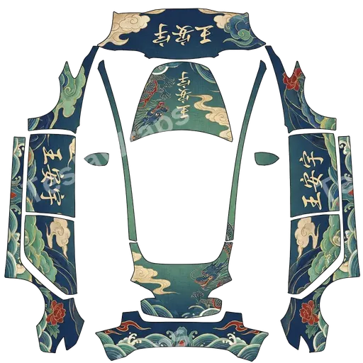Tesla Model 3 2017-2023 — PNG-Wrap-Textur: 王安宇
