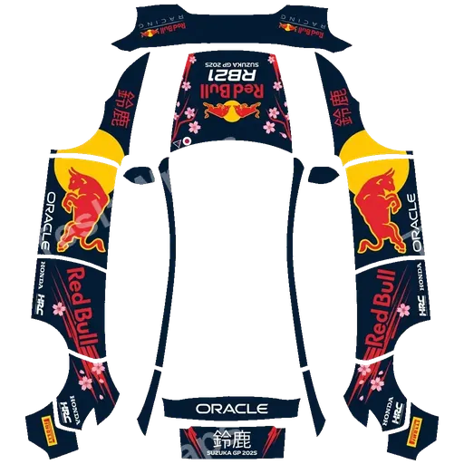 Tesla Model Y (2025+) Premium — Red Bull Racing unveils stunning RB21 livery for 2025 Suzuka GP PNG 랩 텍스처