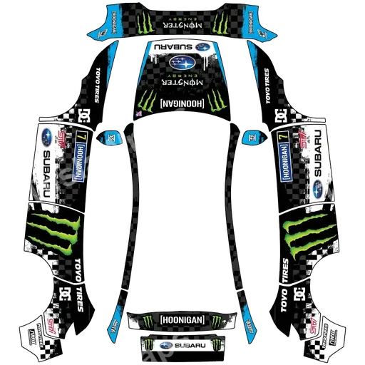 Tesla Model Y (2025+) Premium — ken block 2008 subaru impreza wrx sti PNG 涂装贴图