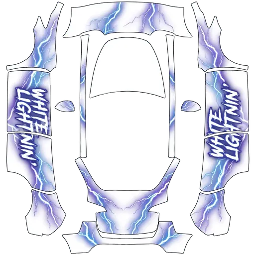 Tesla Model Y 2020-2024 — Custom design PNG wrap texture