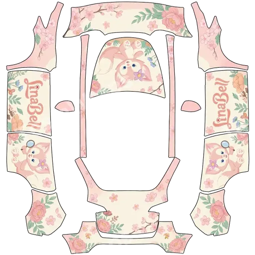 Tesla Model Y 2020-2024 — texture PNG du wrap 玲娜贝尔