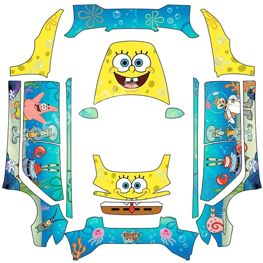 Tesla Model 3 (2024+) Performance — PNG-Wrap-Textur: spongebob
