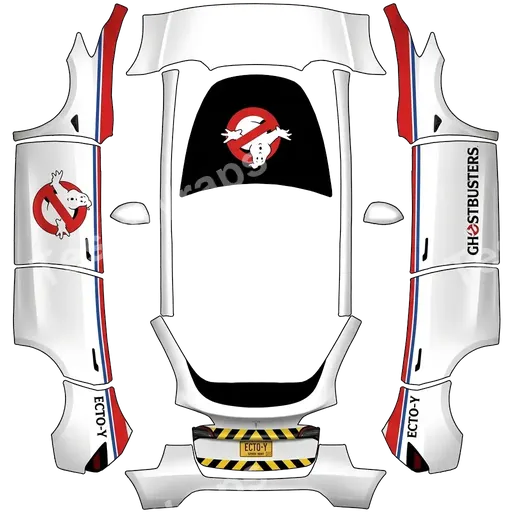 Tesla Model Y 2020-2024 — Custom design PNG wrap texture
