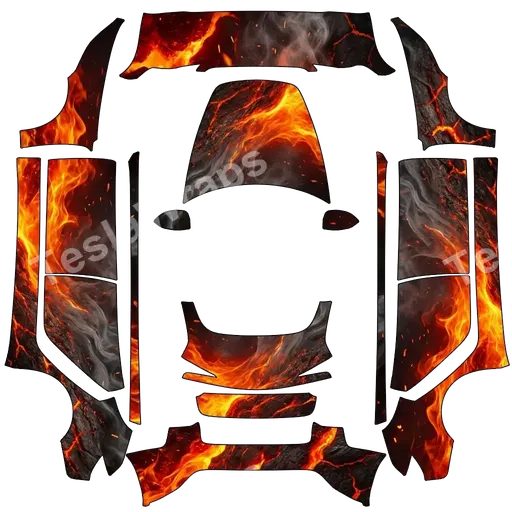Tesla Model 3 (2024+) Standard & Premium — Avater: Fire And Ash. PNG wrap texture