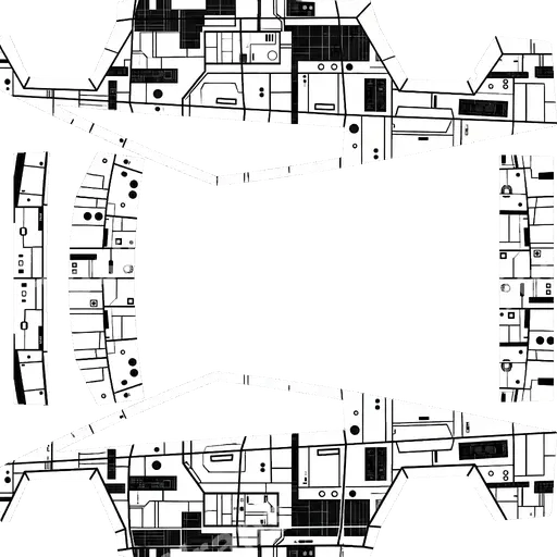 Tesla Cybertruck 2024+ — PNG-Wrap-Textur: Death star. Colors: white, black.
