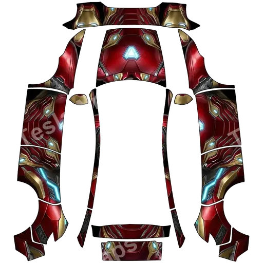 Tesla Model Y (2025+) Premium — PNG-Wrap-Textur: ironman.