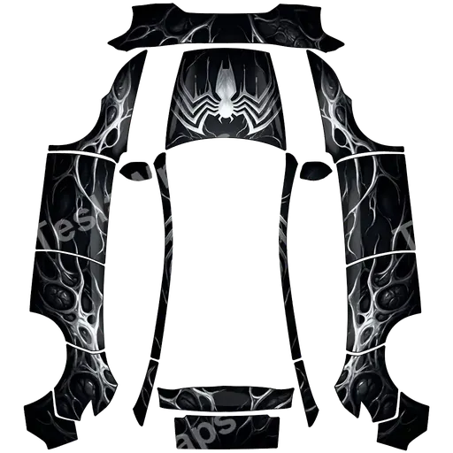 Tesla Model Y (2025+) Premium — venom. PNG wrap texture