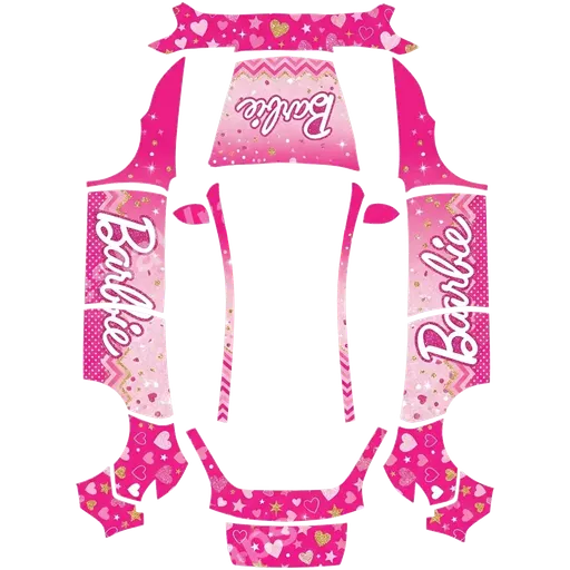 Tesla Model Y (2025+) Standard — PNG-Wrap-Textur: barbie.