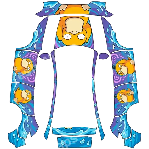 Tesla Model Y (2025+) Premium — psyduck. PNG 랩 텍스처
