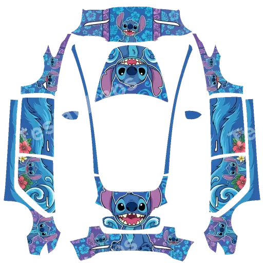 Tesla Model 3 2017-2023 — PNG-Wrap-Textur: Stitch