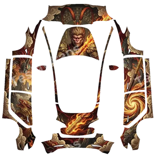 Tesla Model 3 2017-2023 — PNG-Wrap-Textur: wukong from Black Myth