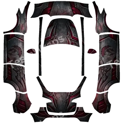 Tesla Model Y 2020-2024 — texture PNG du wrap warrior