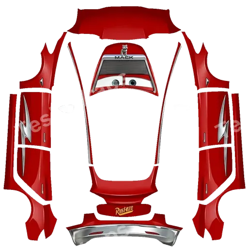 Tesla Model 3 2017-2023 — Custom design PNG wrap texture