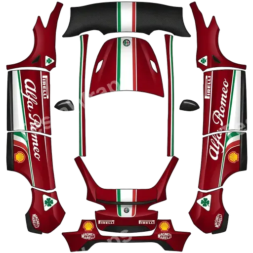Tesla Model Y 2020-2024 — alfa romeo PNG wrap texture