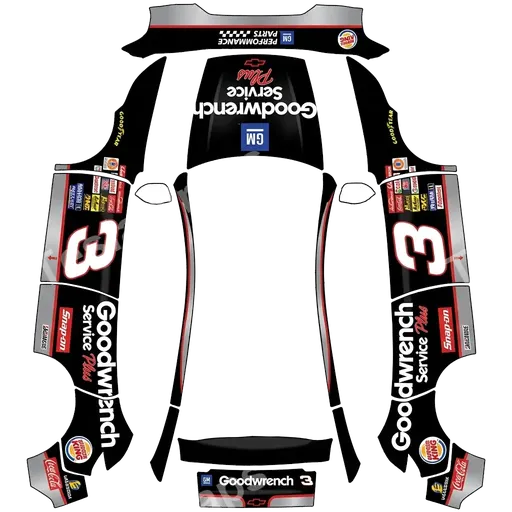 Tesla Model Y (2025+) Premium — Dale Earnhardt Goodwrench 3. PNG 涂装贴图