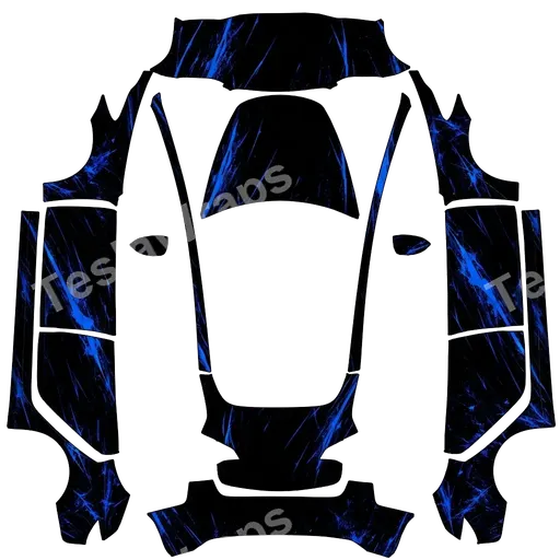 Tesla Model 3 2017-2023 — texture PNG du wrap Design personnalisé
