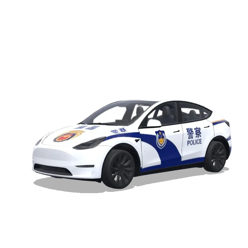 Tesla Model Y 2020-2024 — Chinese police car wrap preview