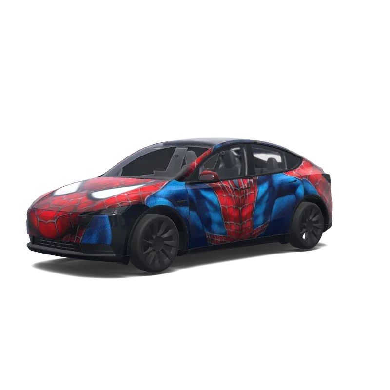 Tesla Model Y (2025+) Premium — Custom design wrap preview