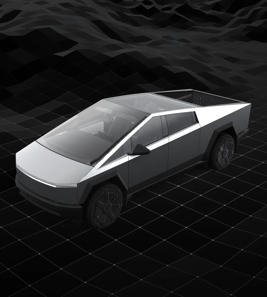 Tesla Cybertruck 2024+ — wrap editor preview