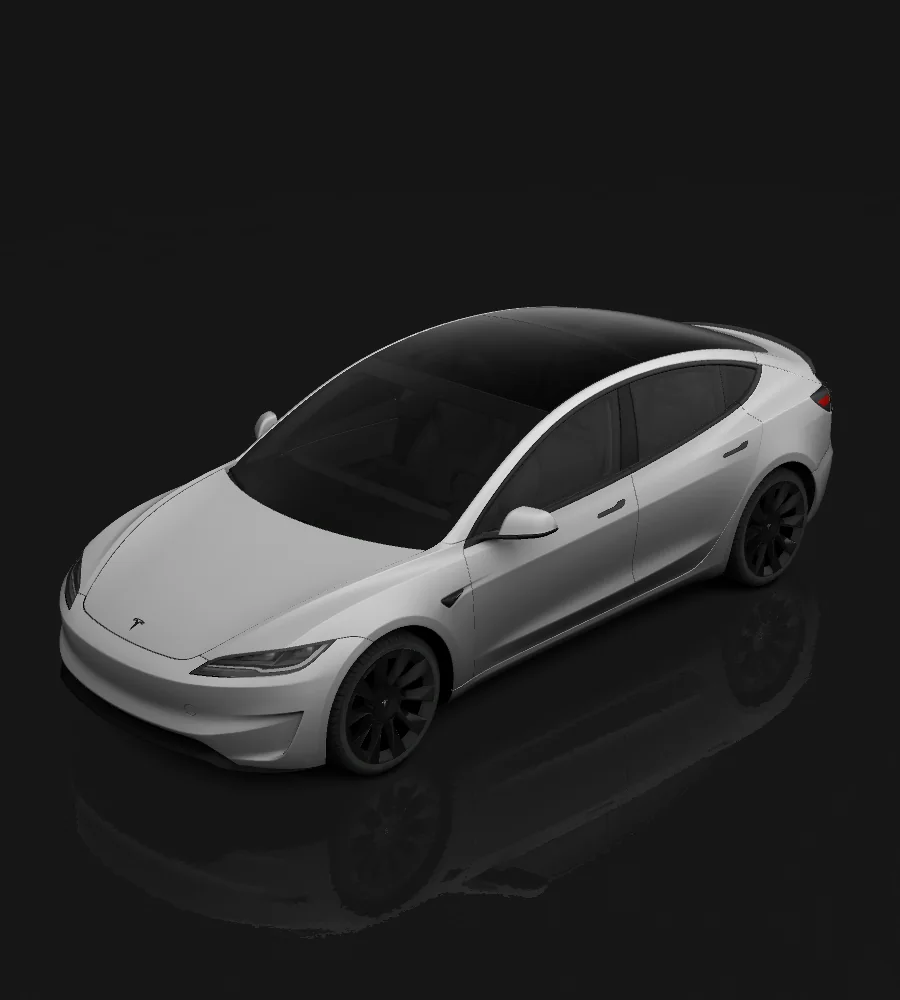 Tesla Model 3 (2024+) Performance — wrap editor preview